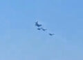 The horrific moment the planes crashed, leaving one dead