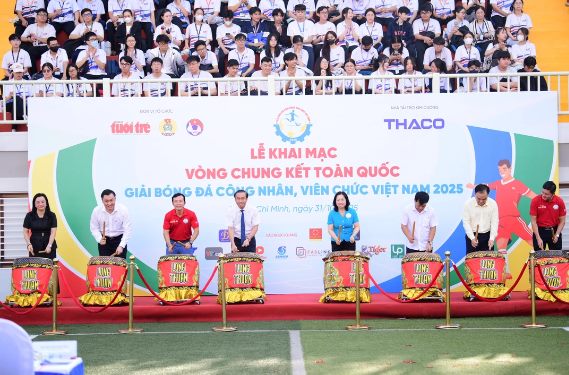 Khai mạc vòng chung kết giải bóng đá công nhân, viên chức 2025
