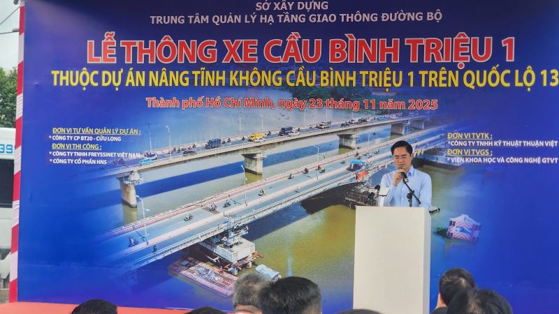 TPHCM thông xe cầu Bình Triệu 1