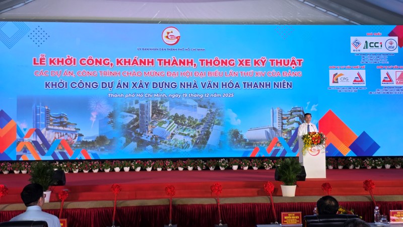 Khởi công Nhà văn hóa Thanh niên TP.HCM 25 tầng, tổng đầu tư hơn 2.240 tỉ đồng