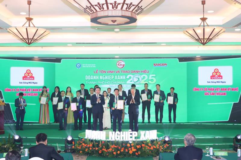 Vissan xác lập “cú hat-trick” giải thưởng Doanh Nghiệp Xanh TP.HCM