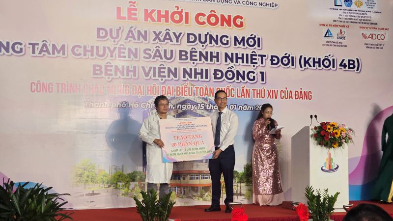 Khởi công 3 dự án y tế trọng điểm gồm Ngân hàng máu, Trung tâm Cấp cứu 115 cơ sở 2 và Trung tâm Kiểm chuẩn xét nghiệm TPHCM