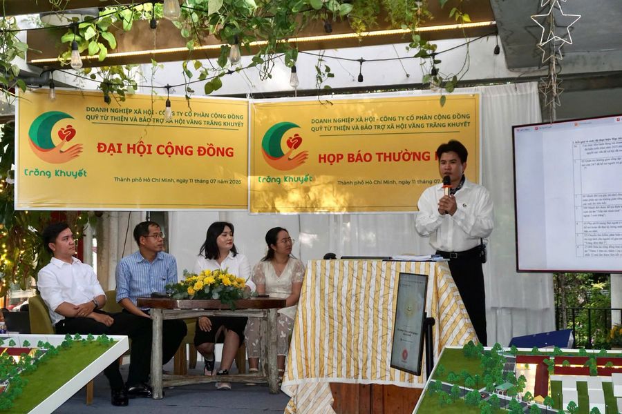 DNXH Vầng Trăng Khuyết ra mắt 2 dự án an sinh quy mô lớn từ Nam ra Bắc