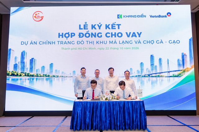 Khang Điền và VietinBank thu xếp gần 13.500 tỷ đồng cho dự án chỉnh trang Mả Lạng